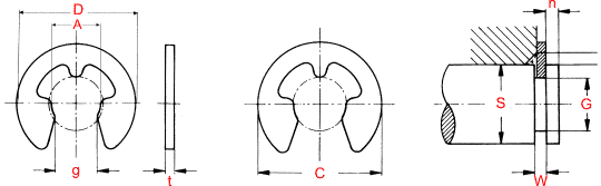 E Type Circlips